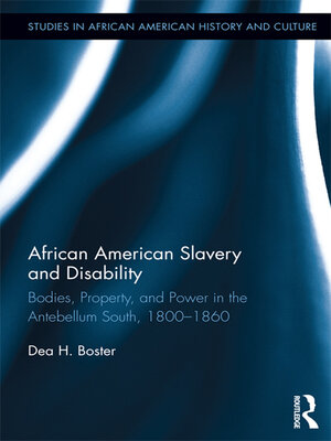 cover image of African American Slavery and Disability